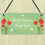 Personalised Garden Hanging Plaque Backyard Shed Summer House