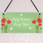 Personalised Garden Hanging Plaque Backyard Shed Summer House