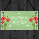 Personalised Garden Hanging Plaque Backyard Shed Summer House