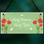 Personalised Garden Hanging Plaque Backyard Shed Summer House