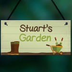 Garden Sign Personalised Shed Garage Summer House Plaque Gift