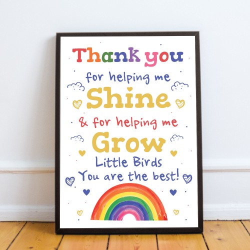 Personalised Teacher Thank You Leaving Gifts Nursery School