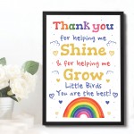 Personalised Teacher Thank You Leaving Gifts Nursery School