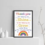 Personalised Teacher Thank You Leaving Gifts Nursery School