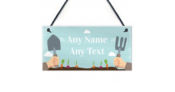 Allotment Sign Greenhouse Sign Garden Sign Personalised Shed