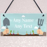 Allotment Sign Greenhouse Sign Garden Sign Personalised Shed