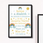Personalised Teacher Print School Nursery PreSchool Leaving Gift