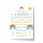 Teacher Print Personalised School Nursery Pre School Leaving