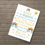 Teacher Print Personalised School Nursery Pre School Leaving