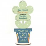 Personalised Teacher Assistant Gifts Thank You Flower School
