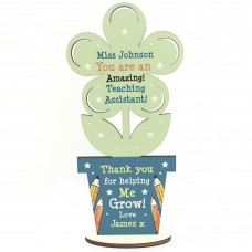 Personalised Teacher Assistant Gifts Thank You Flower School