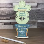 Personalised Teacher Assistant Gifts Thank You Flower School