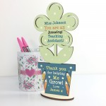 Personalised Teacher Assistant Gifts Thank You Flower School