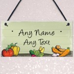 Vegetable Plot Allotment Green House Personalised Garden Sign