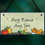 Vegetable Plot Allotment Green House Personalised Garden Sign
