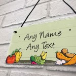 Vegetable Plot Allotment Green House Personalised Garden Sign