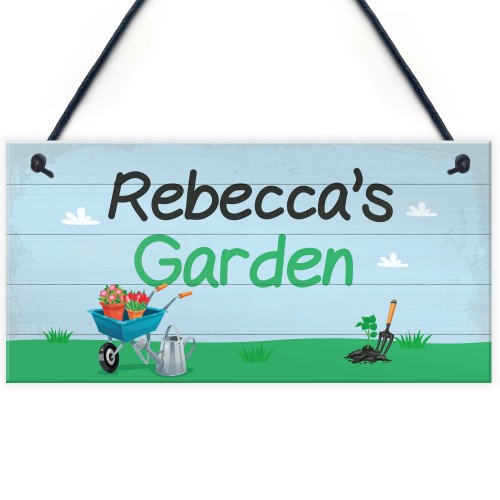 Personalised Garden Sign Novelty Hanging Plaque SummerHouse Sign