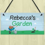 Personalised Garden Sign Novelty Hanging Plaque SummerHouse Sign