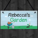 Personalised Garden Sign Novelty Hanging Plaque SummerHouse Sign