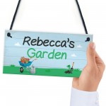 Personalised Garden Sign Novelty Hanging Plaque SummerHouse Sign