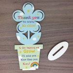 Thank You Wooden Flower Gift For Teacher And Assistant Leaving