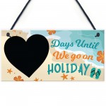 Chalkboard Days Until Holiday Countdown Plaque Novelty Holiday