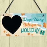 Chalkboard Days Until Holiday Countdown Plaque Novelty Holiday