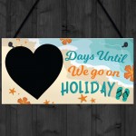 Chalkboard Days Until Holiday Countdown Plaque Novelty Holiday