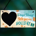 Chalkboard Days Until Holiday Countdown Plaque Novelty Holiday