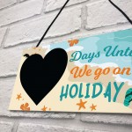 Chalkboard Days Until Holiday Countdown Plaque Novelty Holiday