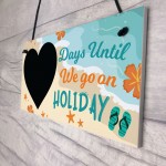 Chalkboard Days Until Holiday Countdown Plaque Novelty Holiday