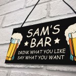 Bar Sign Hanging Plaque Backyard Bar Garden Alcohol ManCave Gift