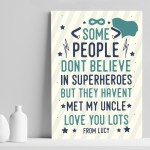 Quirky Gifts For Uncle Birthday Christmas Personalised Superhero