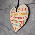Leaving Nursery Gift Wooden Heart Thank You Nursery Teacher Gift