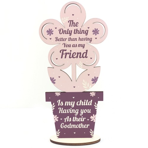 Best Friend Godmother Thank You Gift Godparent Love Friendship