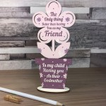 Best Friend Godmother Thank You Gift Godparent Love Friendship