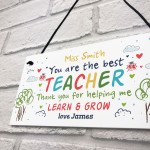 Teacher Gift Personalised Leaving Present Best Teacher Gift 