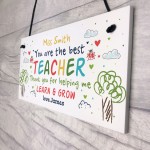 Teacher Gift Personalised Leaving Present Best Teacher Gift 