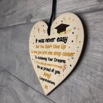 Graduation Gifts PERSONALISED Congratulations Wood Heart