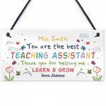 Teacher Gift Personalised Leaving Present TA Assistant Gift