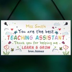 Teacher Gift Personalised Leaving Present TA Assistant Gift