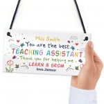 Teacher Gift Personalised Leaving Present TA Assistant Gift