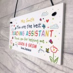 Teacher Gift Personalised Leaving Present TA Assistant Gift