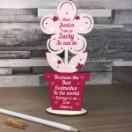 Godmother Gifts Wood Flower Thank You Baby Shower Gifts