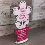 Godmother Gifts Wood Flower Thank You Baby Shower Gifts