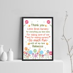 Personalised Teacher Nursery Pre School Thank You Gift Print