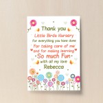 Personalised Leaving Nursery Pre School Gift Thank You Teacher