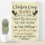 Chicken Coop Rules Funny Chicken Sign For Hen Chicken House