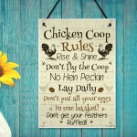 Chicken Coop Rules Funny Chicken Sign For Hen Chicken House