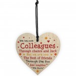 Handmade Wooden Heart Sign Gift For Colleague Leaving Work